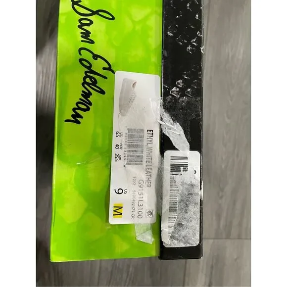 Sam Edelman ETHYL White Leather Lace-Up Sneakers Women's Size 9 Fashion Comfort - Picture 6 of 6